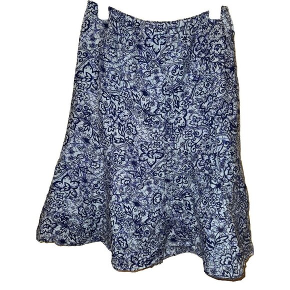 Orvis Linen Skirt Small USA Made Elastic Waist (up To 38 In) - Picture 4 of 5